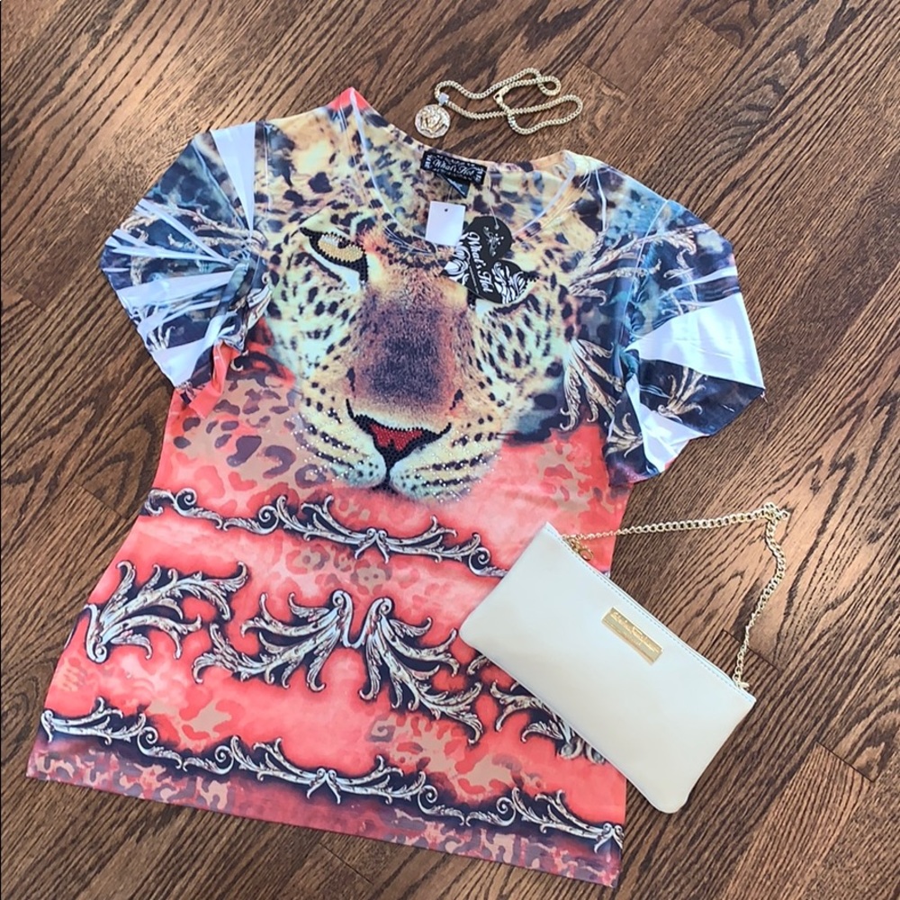 🌟Studded Print Shirt🌟